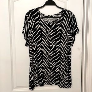 Apt. 9 XXL Zebra Print Tee